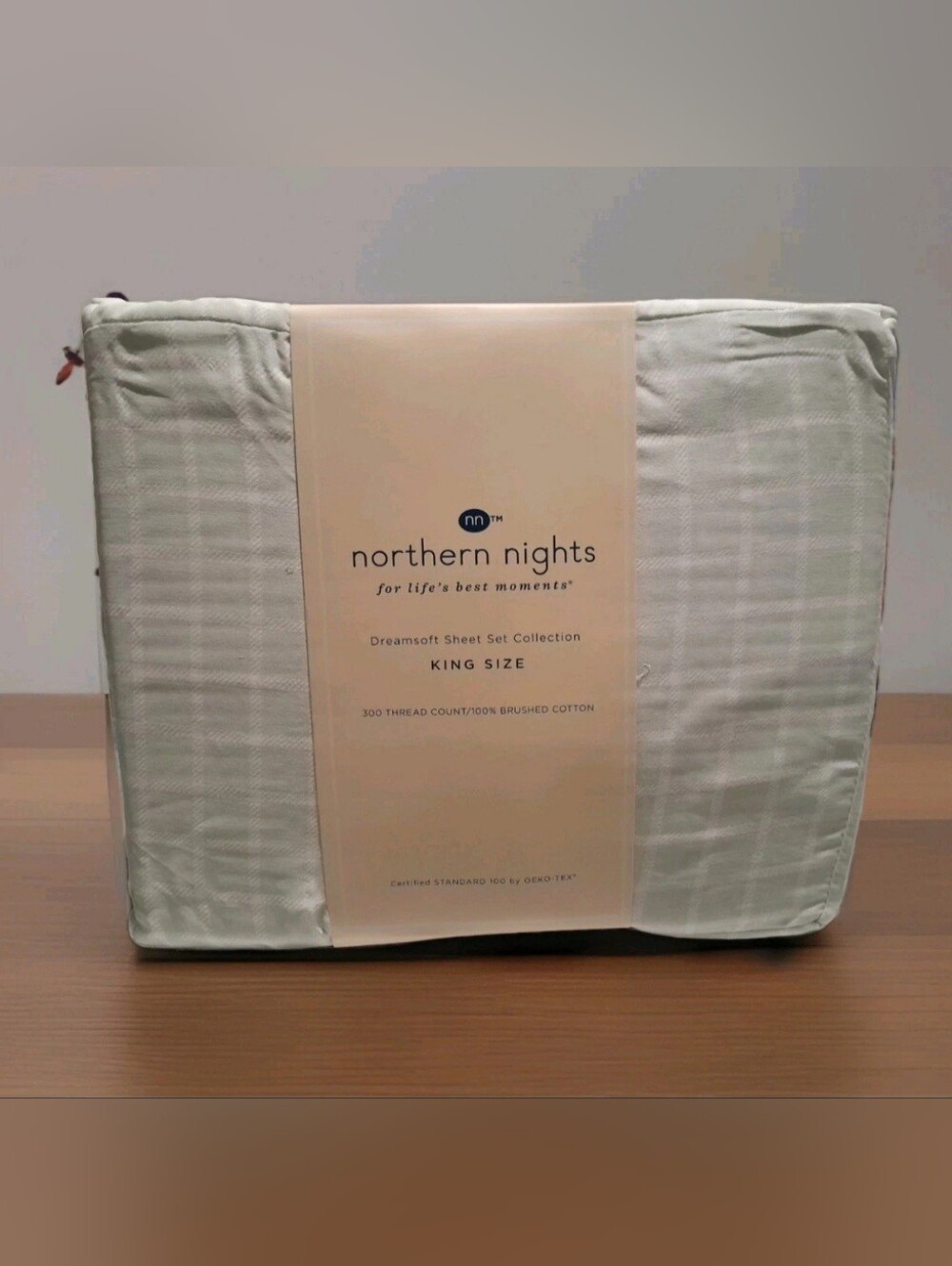 BRAND NEW NORTHERN NIGHTS 300 THREAD COUNT BRUSHED 100% COTTON KING SHEET SET